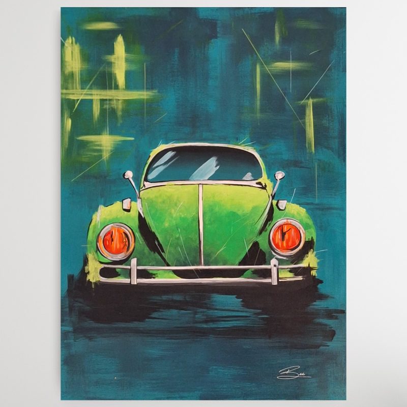 Green VW Beetle